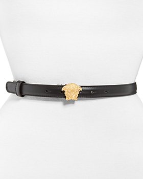 Sam Edelman Women's Double-E Logo Plaque Buckle Jean and Trouser Belt,  Black, Small at  Women's Clothing store